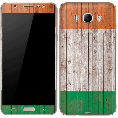 Ireland Flag Dark Wood Galaxy J7 Skin
