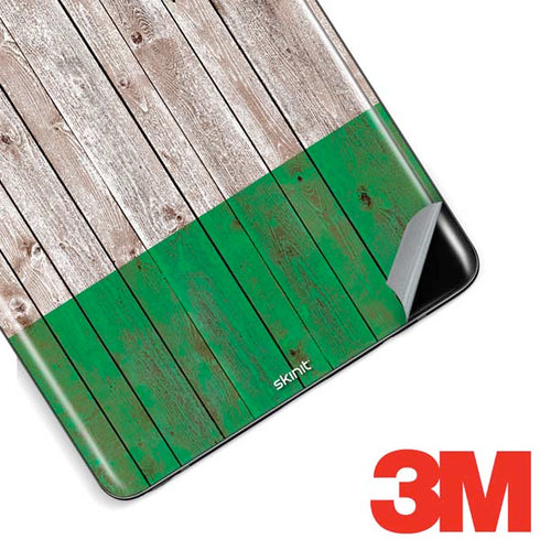 Ireland Flag Dark Wood Galaxy Note 8 Skin