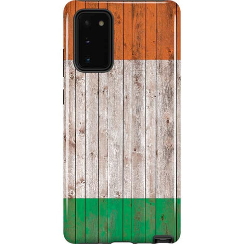 Ireland Flag Dark Wood Galaxy Note20 5G Pro Case