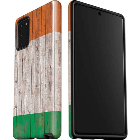 Ireland Flag Dark Wood Galaxy Note20 5G Pro Case