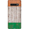 Ireland Flag Dark Wood Galaxy S10 Skin