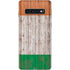 Ireland Flag Dark Wood Galaxy S10 Skin