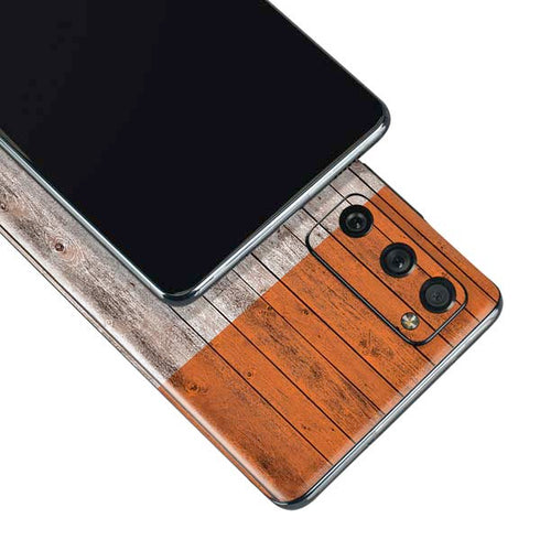 Ireland Flag Dark Wood Galaxy S20 Fan Edition Skin