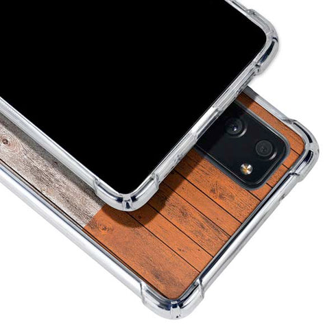 Ireland Flag Dark Wood Galaxy S20 FE Clear Case