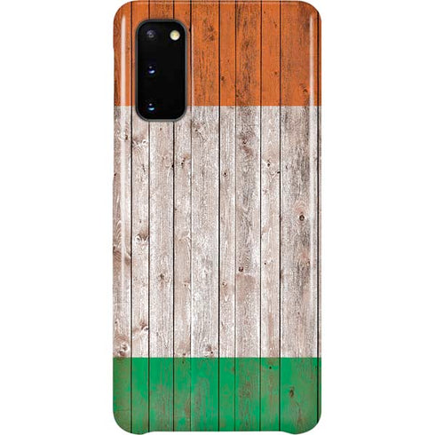 Ireland Flag Dark Wood Galaxy S20 Lite Case