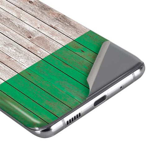 Ireland Flag Dark Wood Galaxy S20 Ultra 5G Skin