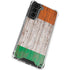 Ireland Flag Dark Wood Galaxy S21 5G Clear Case