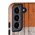 Ireland Flag Dark Wood Galaxy S22 Pro Case