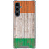 Ireland Flag Dark Wood Galaxy S23 FE Clear Case