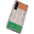 Ireland Flag Dark Wood Galaxy S23 FE Clear Case