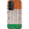 Ireland Flag Dark Wood Galaxy S23 Plus Pro Case