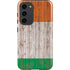 Ireland Flag Dark Wood Galaxy S23 Plus Pro Case
