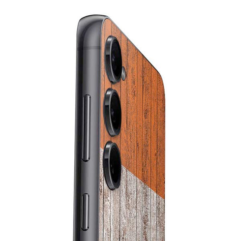 Ireland Flag Dark Wood Galaxy S23 Plus Skin