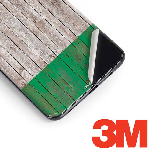 Ireland Flag Dark Wood Galaxy S9 Plus Skin