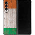 Ireland Flag Dark Wood Galaxy Z Fold3 5G Skin