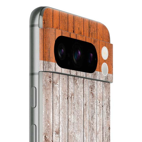 Ireland Flag Dark Wood Google Pixel 8 Pro Skin