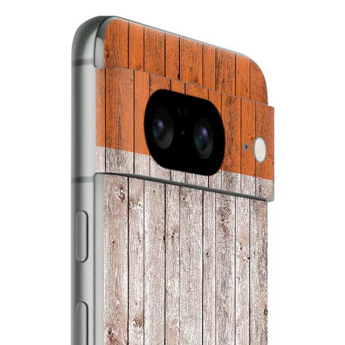 Ireland Flag Dark Wood Google Pixel 8 Skin