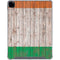 Ireland Flag Dark Wood iPad Pro 12.9in (2020) Clear Case