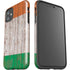 Ireland Flag Dark Wood iPhone 11 Impact Case