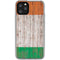 Ireland Flag Dark Wood iPhone 11 Pro Clear Case