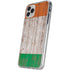 Ireland Flag Dark Wood iPhone 11 Pro Clear Case