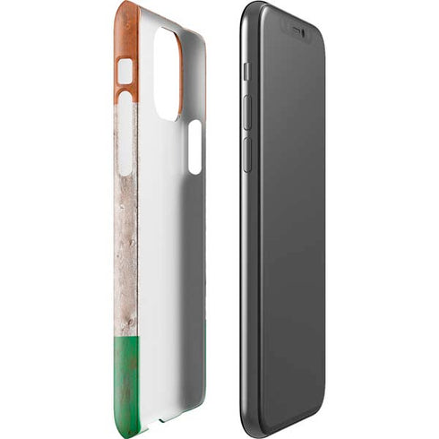 Ireland Flag Dark Wood iPhone 11 Pro Lite Case