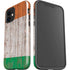Ireland Flag Dark Wood iPhone 12 Mini Impact Case