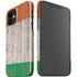 Ireland Flag Dark Wood iPhone 12 Mini Lite Case