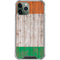 Ireland Flag Dark Wood iPhone 12 Pro Clear Case
