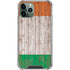 Ireland Flag Dark Wood iPhone 12 Pro Clear Case