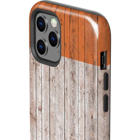 Ireland Flag Dark Wood iPhone 12 Pro Impact Case