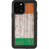 Ireland Flag Dark Wood iPhone 12 Pro Waterproof Case