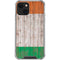 Ireland Flag Dark Wood iPhone 13 Mini Clear Case