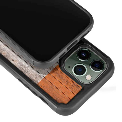 Ireland Flag Dark Wood iPhone 13 Pro Cargo Case