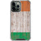 Ireland Flag Dark Wood iPhone 13 Pro Max Clear Case
