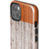 Ireland Flag Dark Wood iPhone 15 Plus Impact Case
