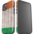Ireland Flag Dark Wood iPhone 14 Impact Case