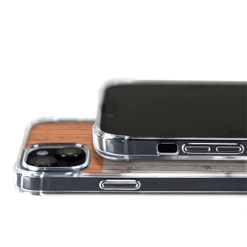 Ireland Flag Dark Wood iPhone 14 Plus MagSafe Case