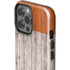 Ireland Flag Dark Wood iPhone 14 Pro Max Impact Case