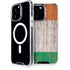 Ireland Flag Dark Wood iPhone 14 Pro Max MagSafe Case