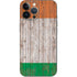 Ireland Flag Dark Wood iPhone 14 Pro Max Skin