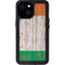 Ireland Flag Dark Wood iPhone 15 Waterproof Case
