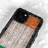 Ireland Flag Dark Wood iPhone 15 Waterproof Case