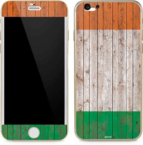 Ireland Flag Dark Wood iPhone 6/6s Skin