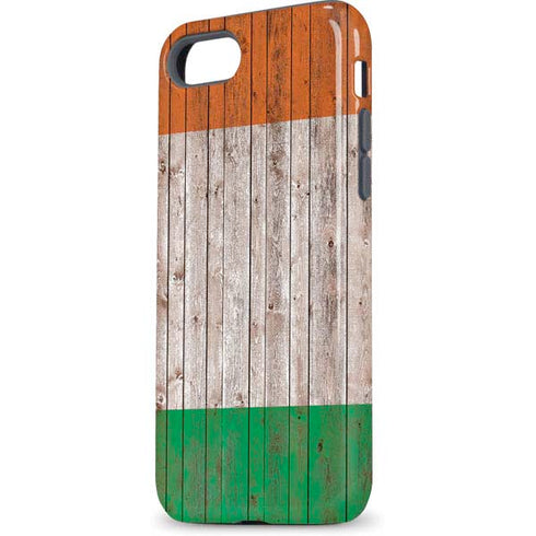 Ireland Flag Dark Wood iPhone 7 Pro Case