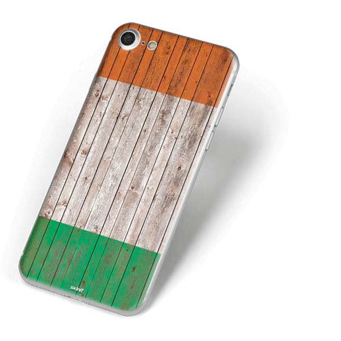 Ireland Flag Dark Wood iPhone 7 Skin