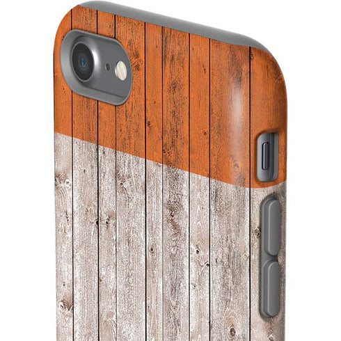 Ireland Flag Dark Wood iPhone SE (2nd & 3rd Gen) Pro Case