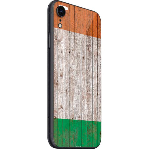 Ireland Flag Dark Wood iPhone SE (2nd & 3rd Gen) Skin