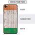 Ireland Flag Dark Wood iPhone SE (2nd & 3rd Gen) Skin