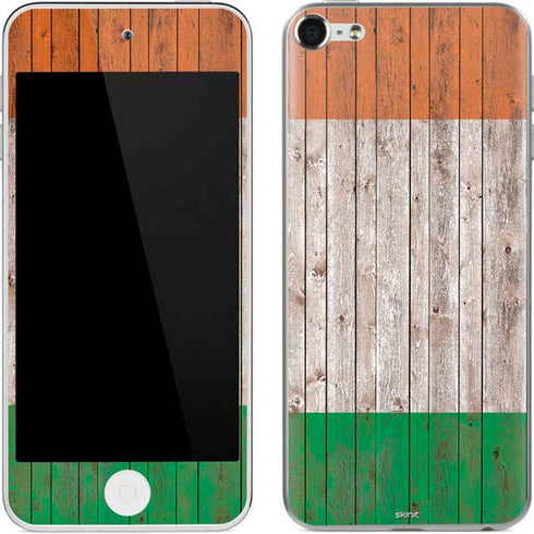 Ireland Flag Dark Wood Apple iPod Skin